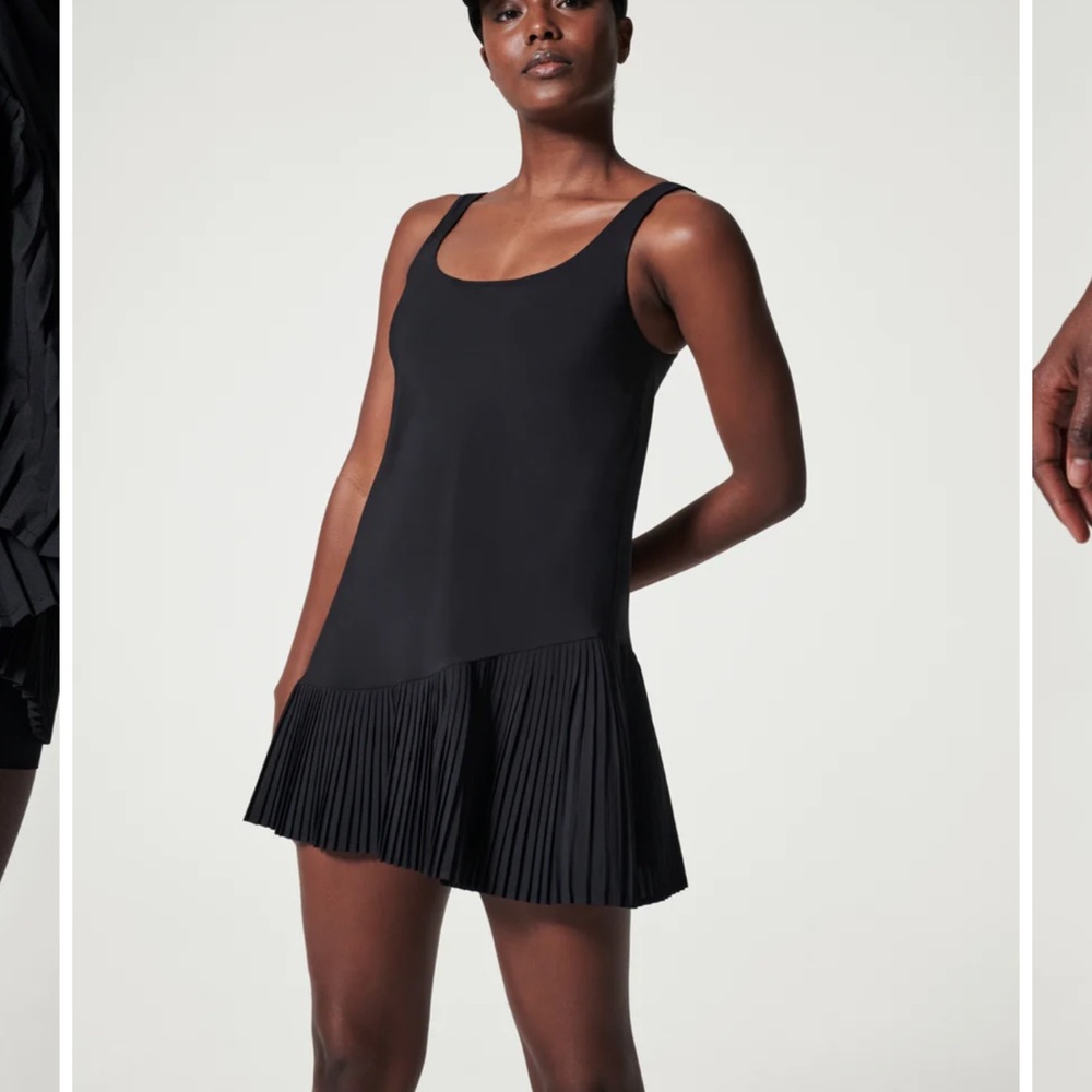 SPANX Yes Pleats Dress Black